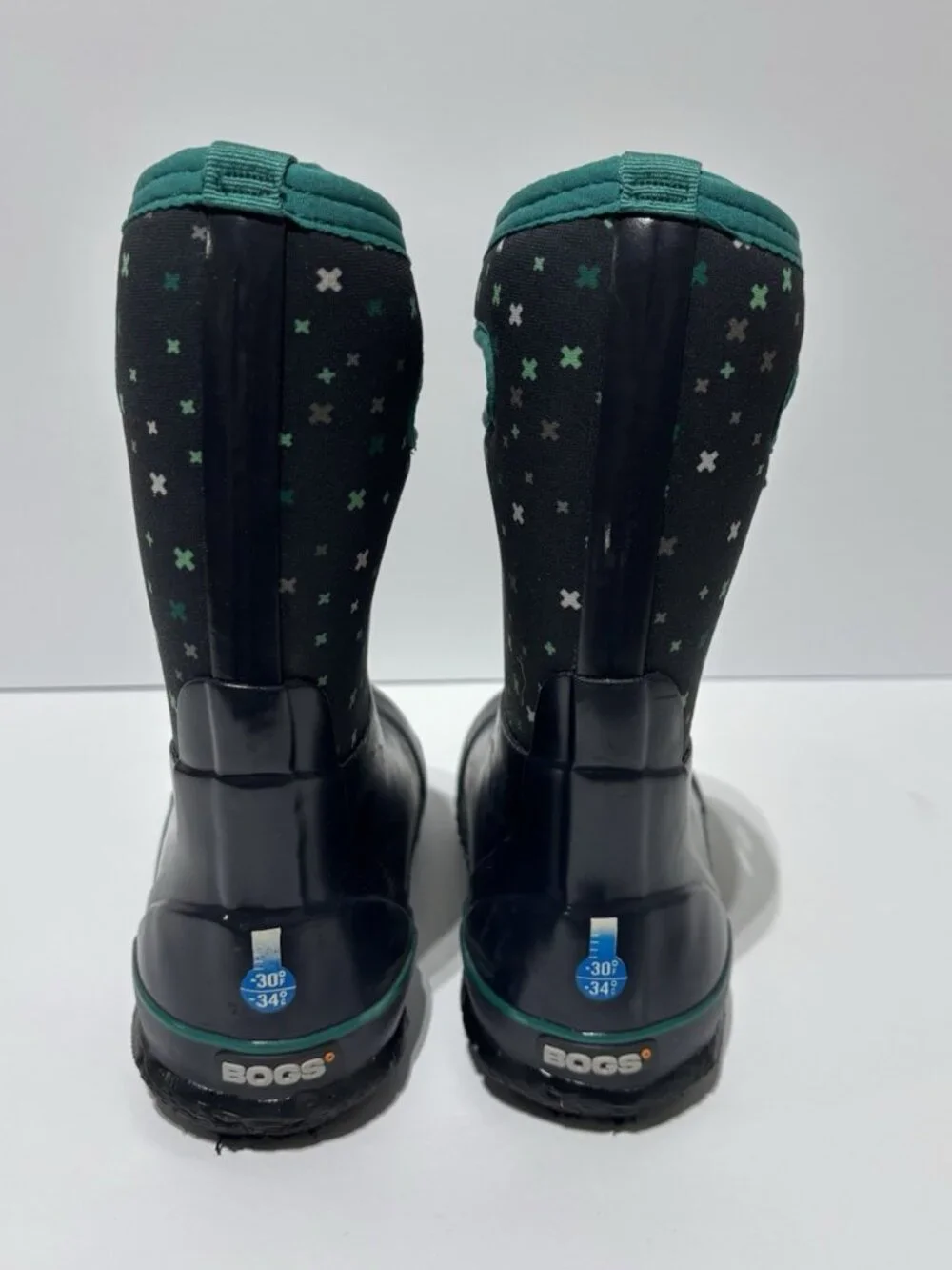 Bogs Kids’ Classic Plus Rain Boots Blue Multi, Girls’ Size 3 M